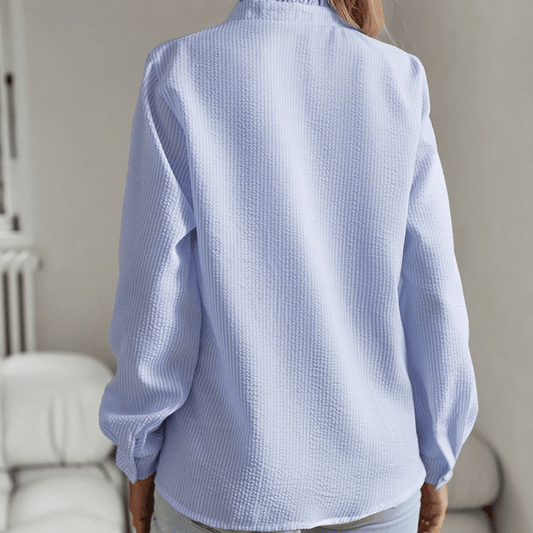 Dalila® | Camicia con volant elegante fatta a mano