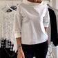 BRUNILDA - TOP CASUAL CON REVERS TINTA UNITA