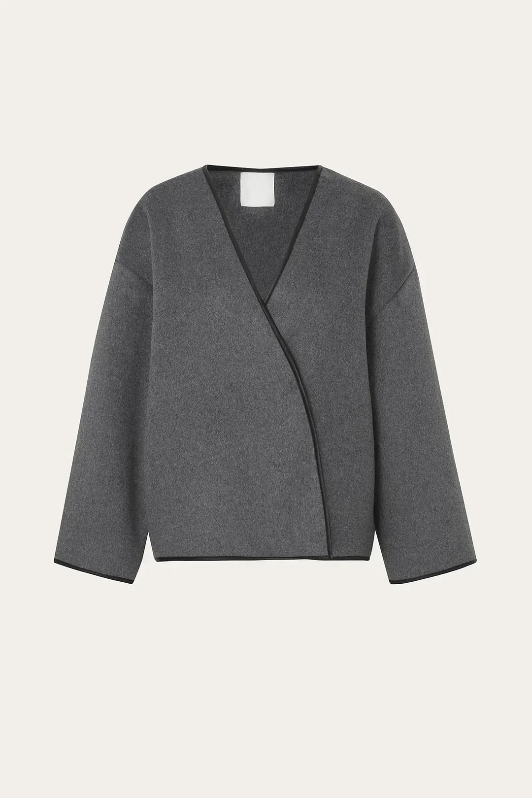 SULLY- Cappotto corto con sciarpa francese minimalista