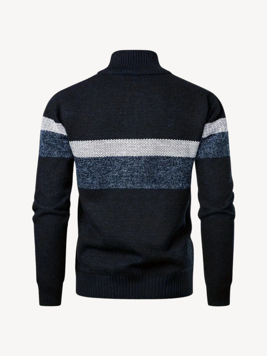 COSIMO - MAGLIONE QUARTER-ZIP IN MAGLIA