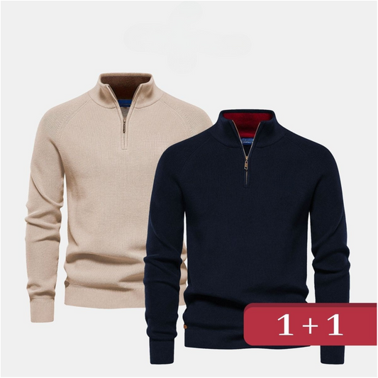 1+1 Maglione con collo a zip (IN VENDITA)