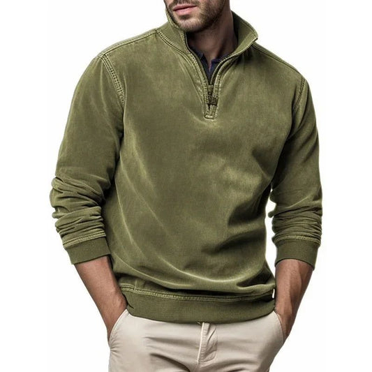 Heritage Henley | Fleece Sweater